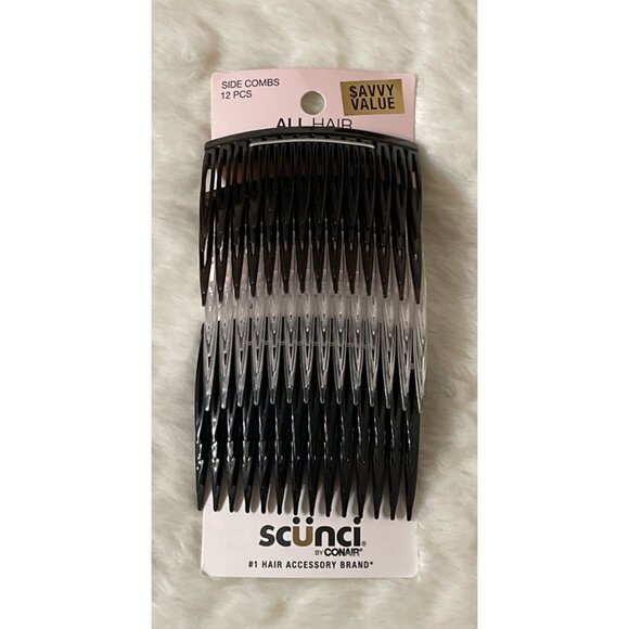 NEW 25 Pieces of Hair Accessories Headwraps Scrunchies Side Combs Claw Clip - Picture 3 of 7